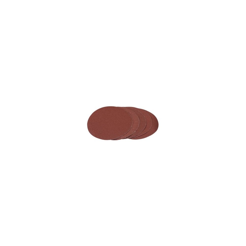 Hook and Loop Aluminium Oxide Sanding Discs, 180mm, 80 Grit (Pack of 5): Model No. APT257