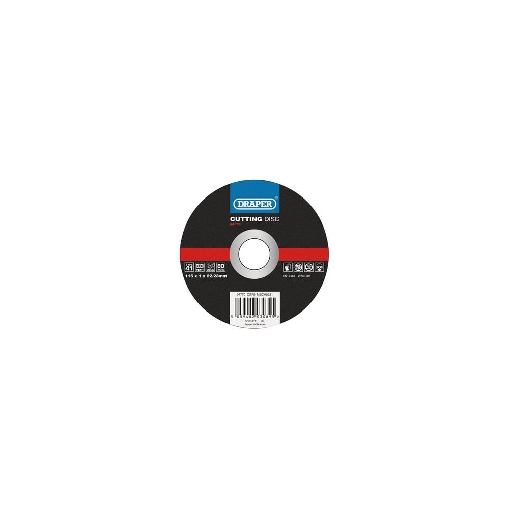 Metal Cutting Disc, 115 x 1 x 22.23mm: Model No. CGF5