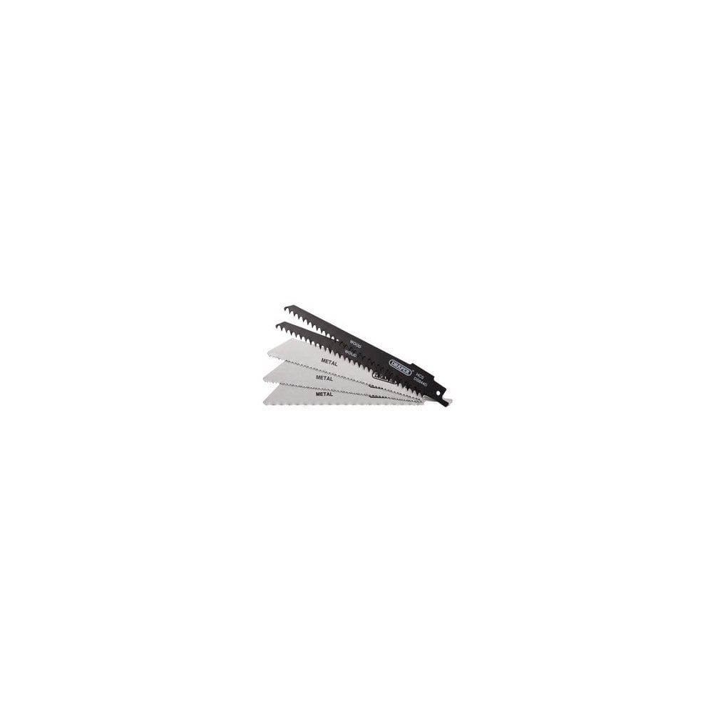 Assorted Reciprocating Saw Blades for Multi-Purpose Cutting, 150mm (Pack of 5): Model No. RSBCOM5