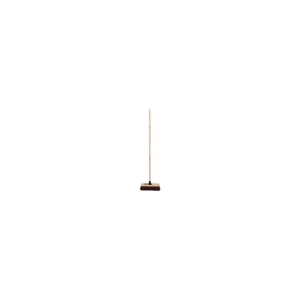 Stiff Bassine Broom Head with Plastic Bracket and Handle, 300mm: Model No. PBRM/BASS
