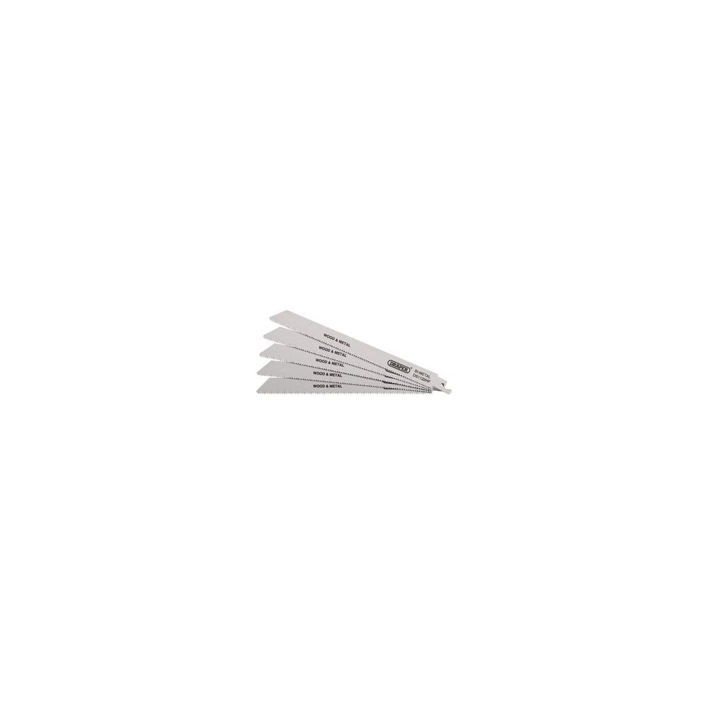 Bi-metal Reciprocating Saw Blades for Multi-Purpose Cutting, 225mm, 10tpi (Pack of 5): Model No. DS1122HF