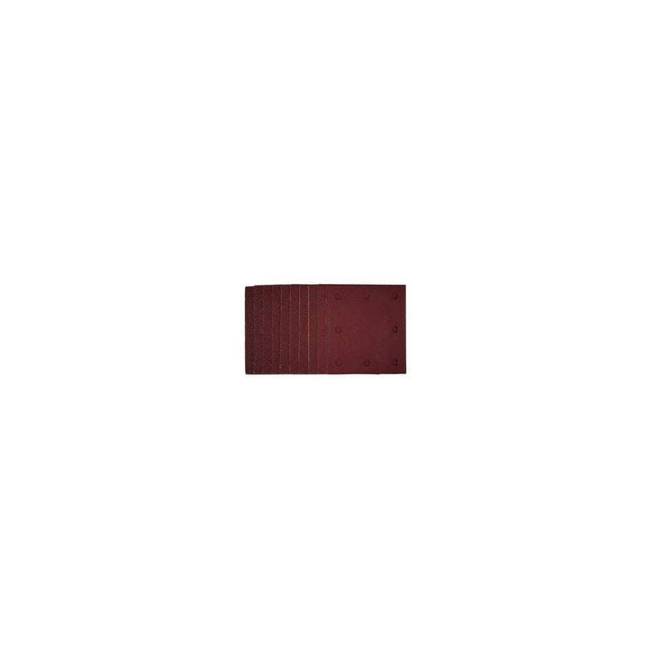 1/4 Sanding Sheets with Hook and Loop, 115 x 105mm, Assorted Grit (Pack of 10): Model No. SSA1