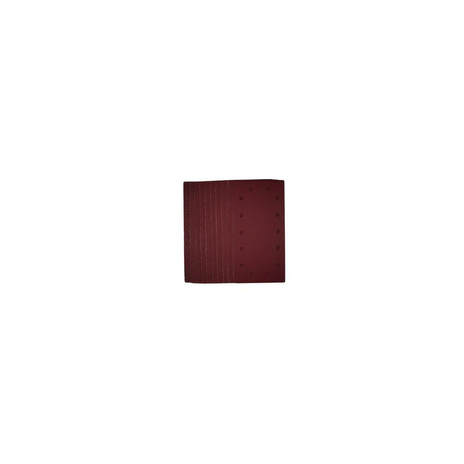 1/2 Sanding Sheets with Hook and Loop, 115 x 230mm, Assorted Grit (Pack of 10): Model No. SSA5