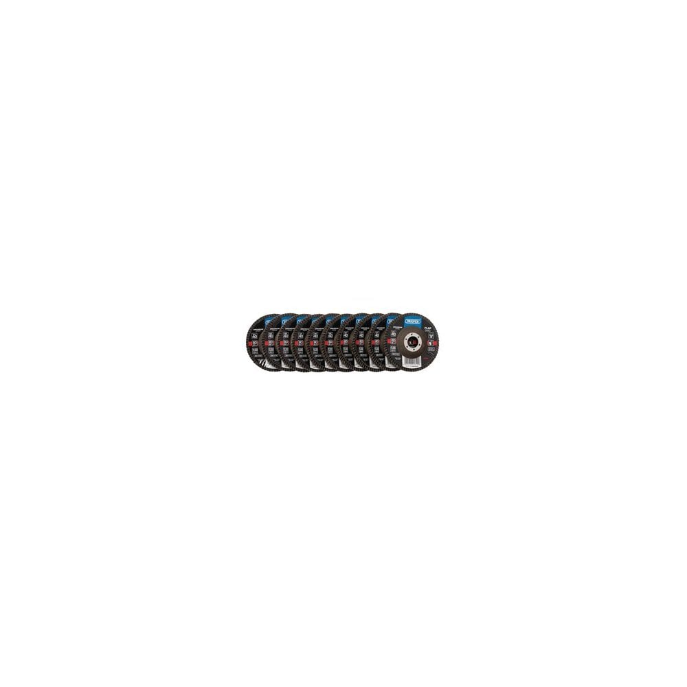 Zirconium Oxide Flap Discs, 115 x 22.23mm, 40 Grit (Pack of 10): Model No. FDZB115