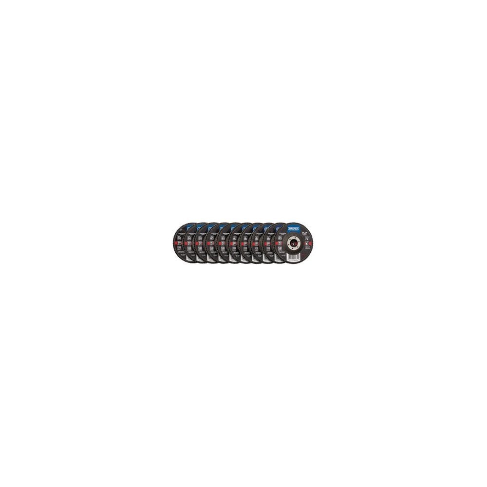 Zirconium Oxide Flap Discs, 115 x 22.23mm, 80 Grit (Pack of 10): Model No. FDZB115
