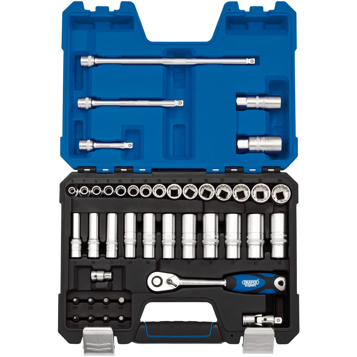 DRAPER 3/8" Sq. Dr. Metric Socket Set (42 Piece) : Model No. D42MDSN/B