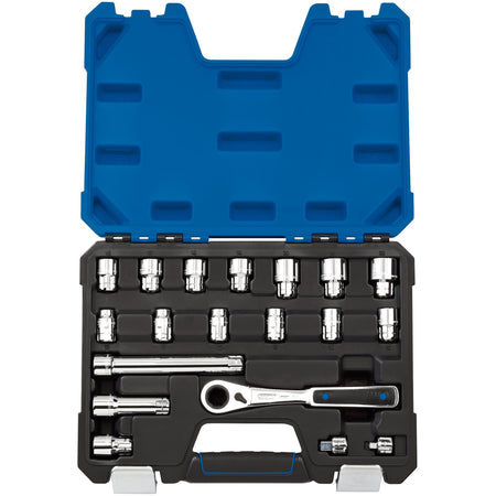 DRAPER 20mm 'Go Through' Socket Set (19 Piece) : Model No. VTX20-19MM/B