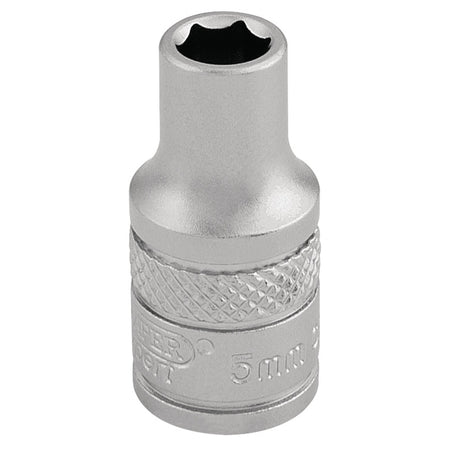 DRAPER 1/4" Square Drive Socket (5mm): Model No. B-MM/MS