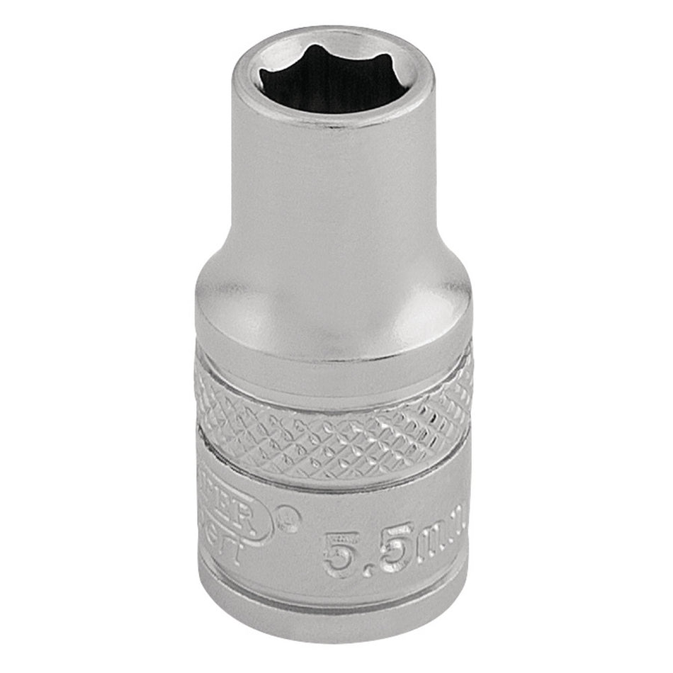 DRAPER 1/4" Square Drive Socket (5.5mm): Model No. B-MM/MS