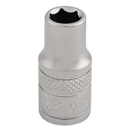 DRAPER 1/4" Square Drive Socket (6mm): Model No. B-MM/MS