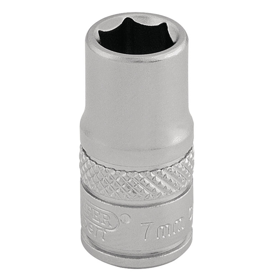 DRAPER 1/4" Square Drive Socket (7mm): Model No. B-MM/MS