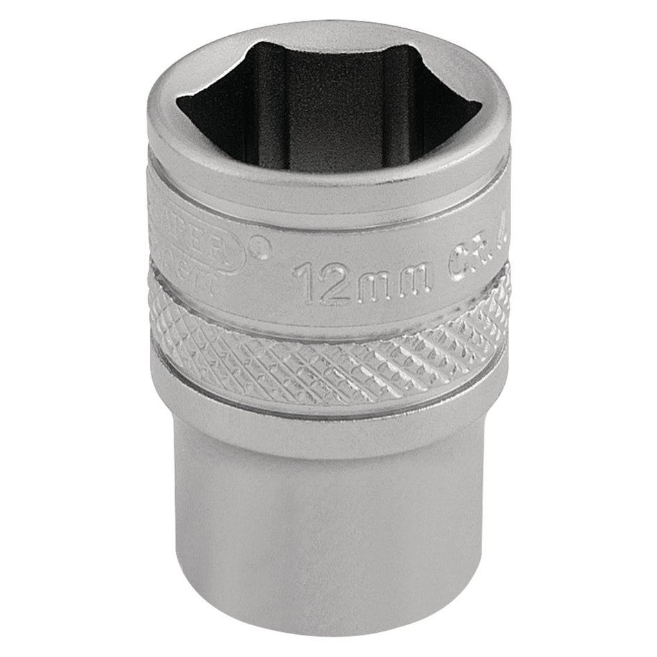 DRAPER 1/4" Square Drive Socket (12mm): Model No. B-MM/MS