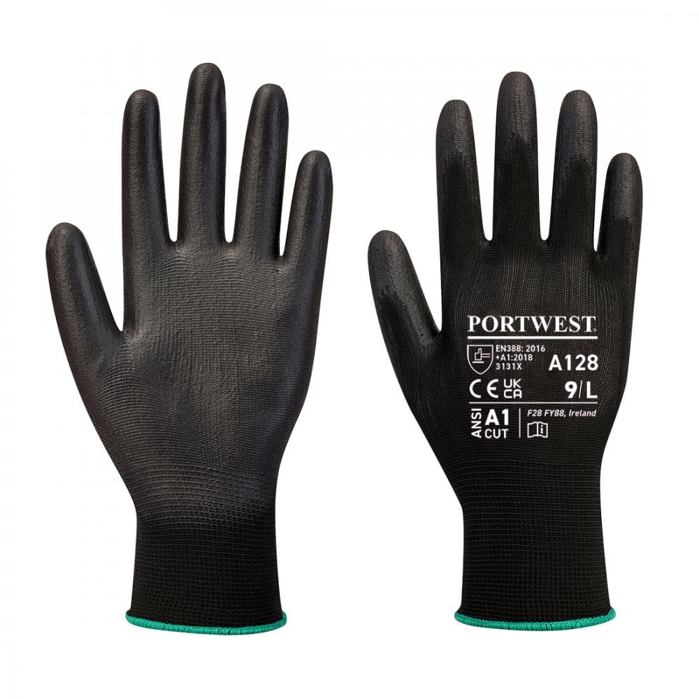Portwest PU Palm Glove Latex Free (Retail Pack) A128