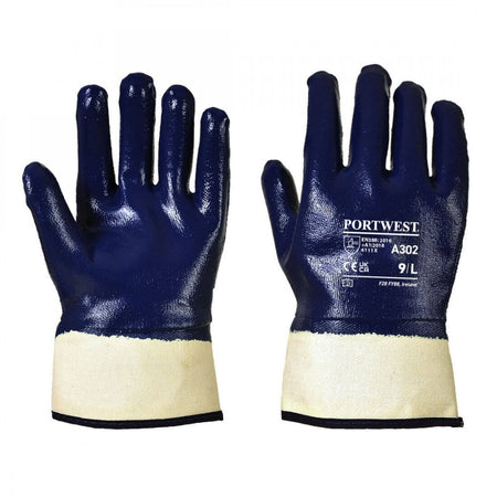 Portwest Fully Dipped Nitrile Safety Cuff A302