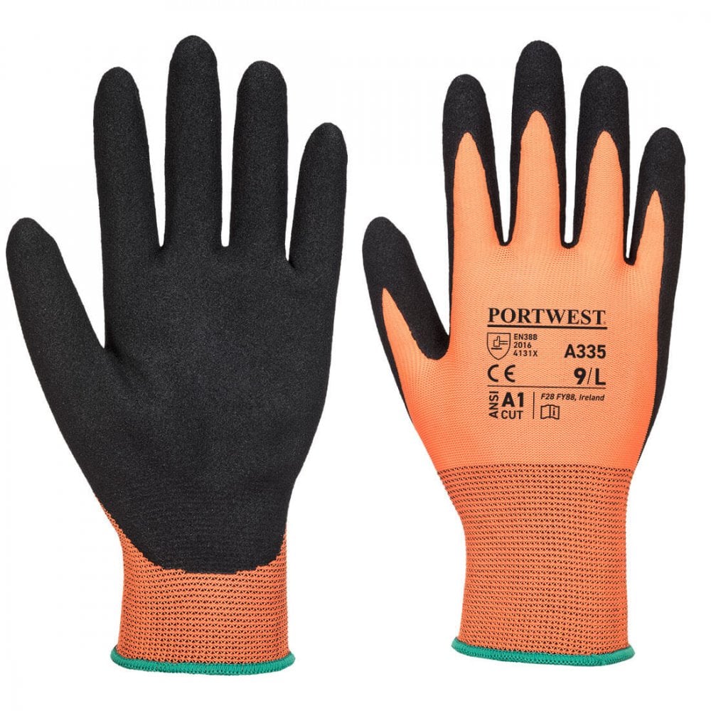 Portwest Dermi-Grip NPR15 Nitrile Sandy Glove A335