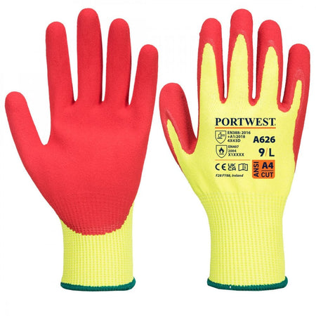 Portwest Vis-Tex HR Cut Glove - Nitrile A626