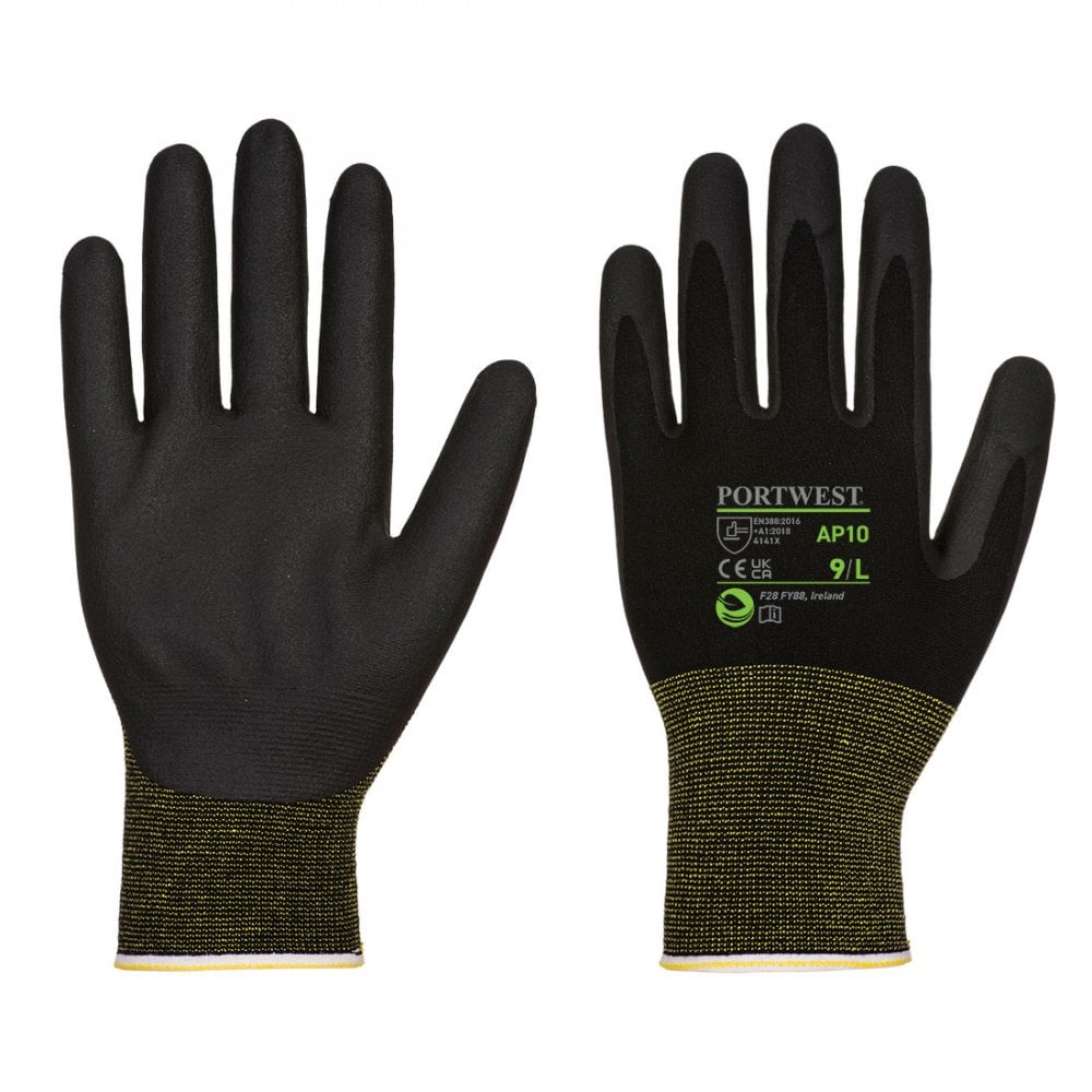 Portwest NPR15 Foam Nitrile Bamboo Glove - 12 pack AP10