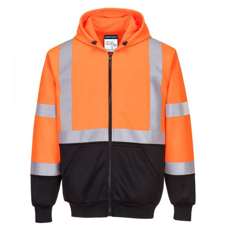 Portwest Hi-Vis Two-Tone Zipped Hoodie B315