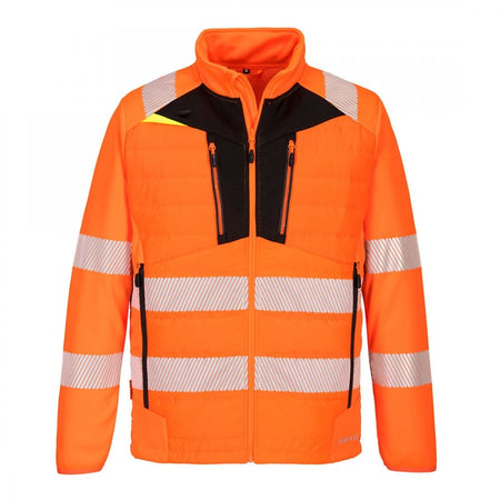Portwest DX4 Hi-Vis Hybrid Baffle Jacket DX473
