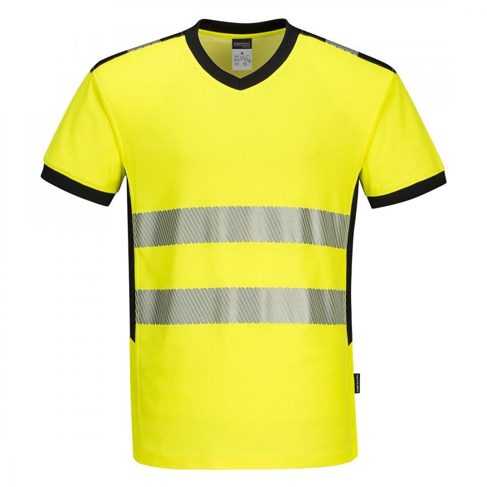 Portwest PW3 Hi-Vis V-Neck T-Shirt PW310