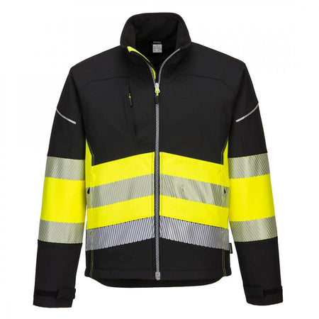 Portwest PW3 Hi-Vis Class 1 Softshell Jacket (3L) PW375