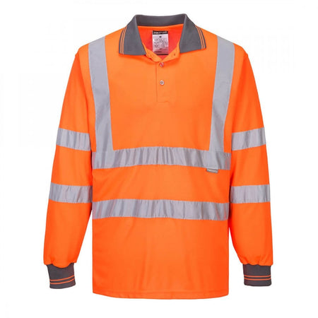 Portwest Hi-Vis Long Sleeved Polo S277