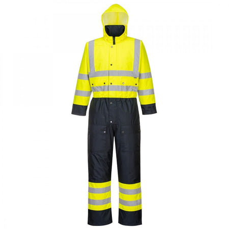 Portwest Hi-Vis Contrast Coverall - Lined S485
