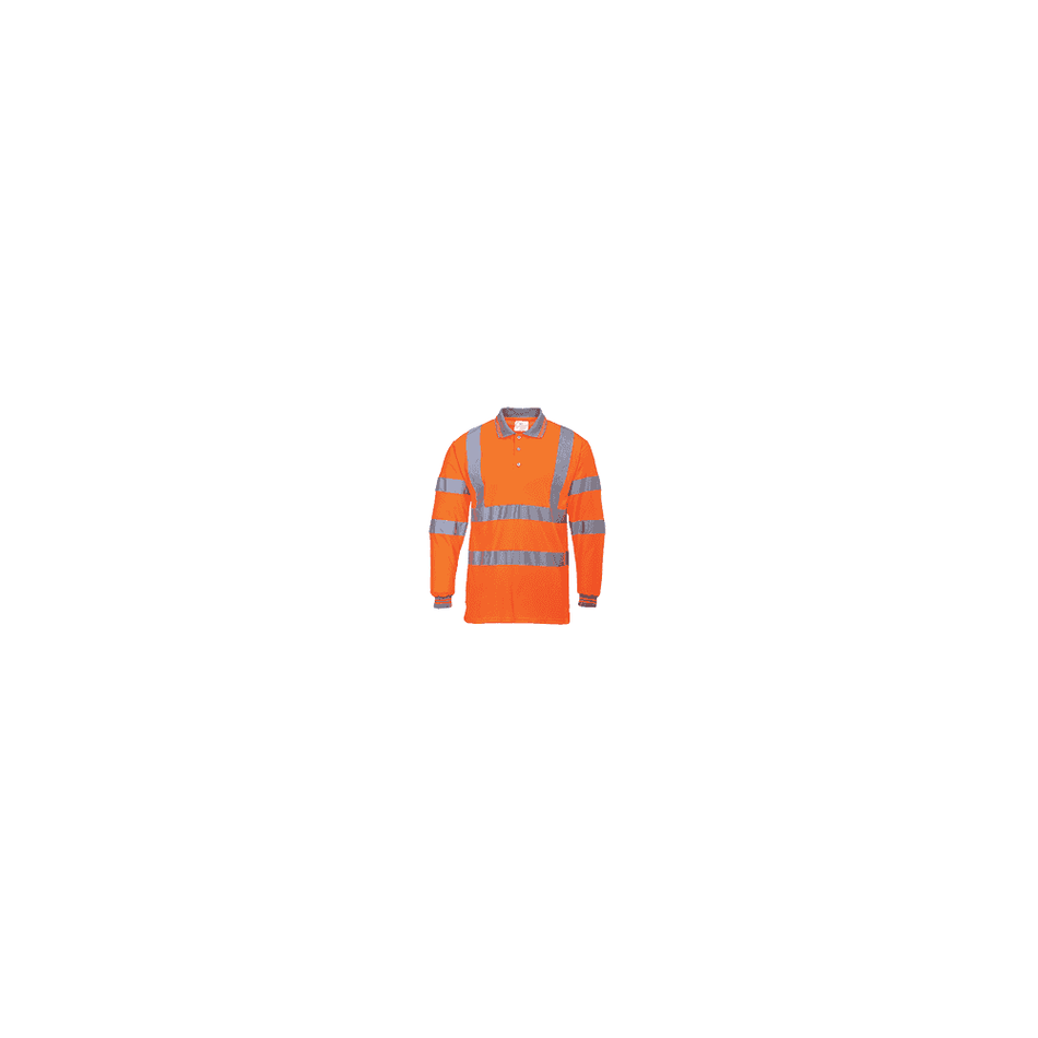 Portwest Hi-Vis Long Sleeved Polo S277