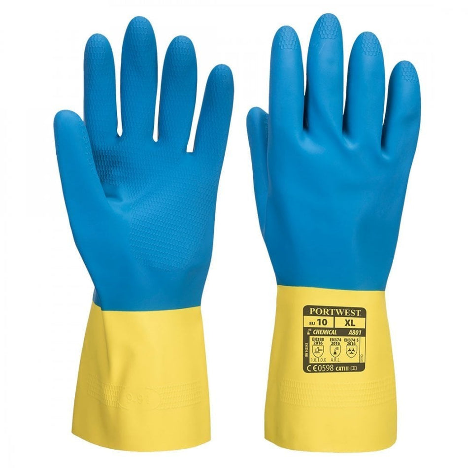 Double-Dipped Latex Gauntlet - Style PW- A801