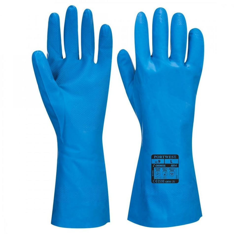 Food-Approved Nitrile Gauntlet - Style PW- A814