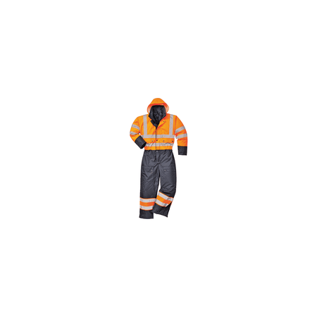 Portwest Hi-Vis Contrast Coverall - Lined S485