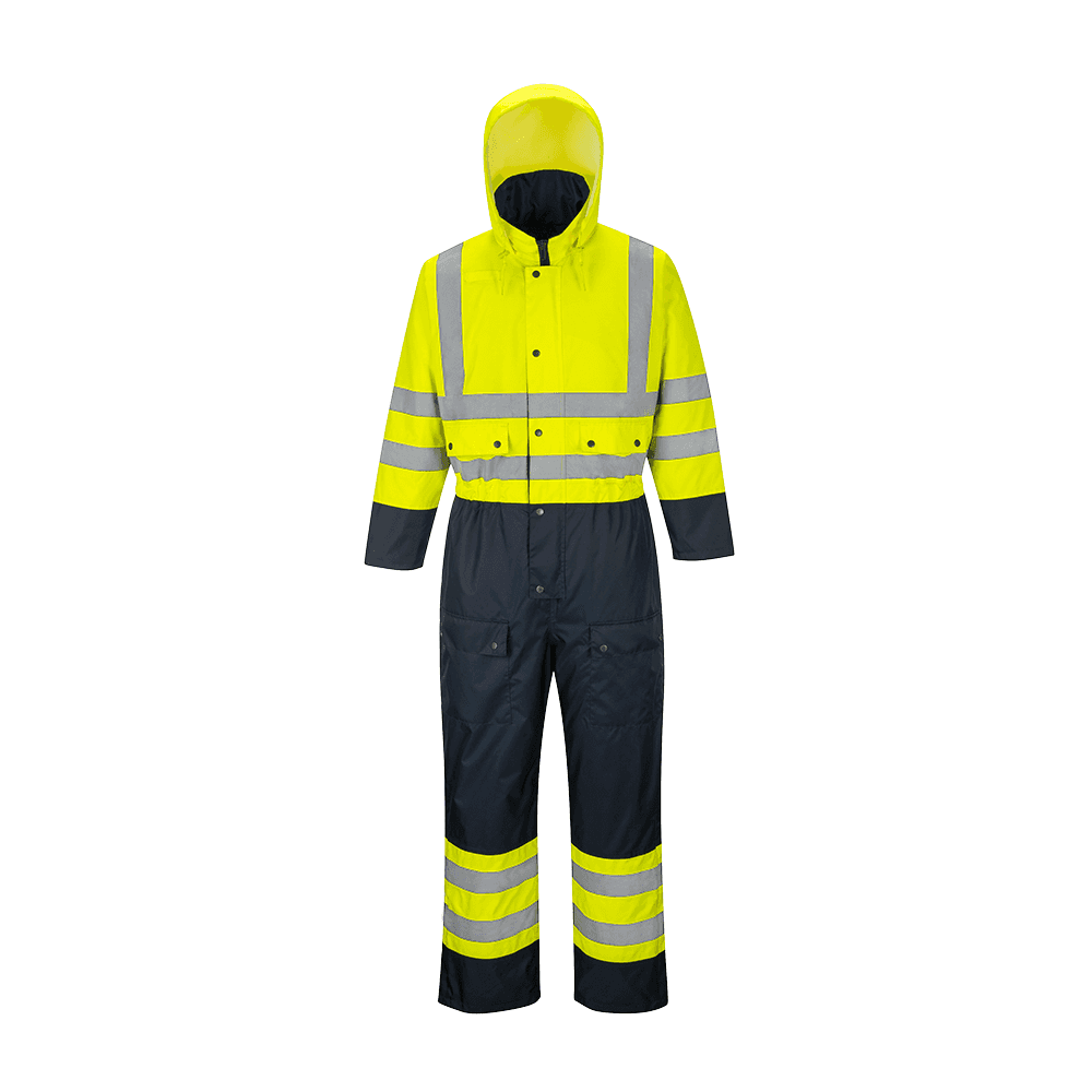 Portwest Hi-Vis Contrast Coverall - Lined S485