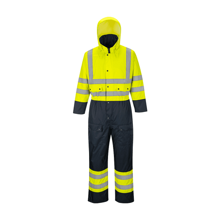 Portwest Hi-Vis Contrast Coverall - Lined S485