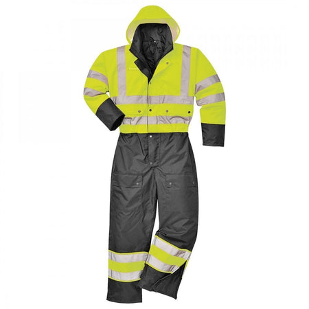 Portwest Hi-Vis Contrast Coverall - Lined S485