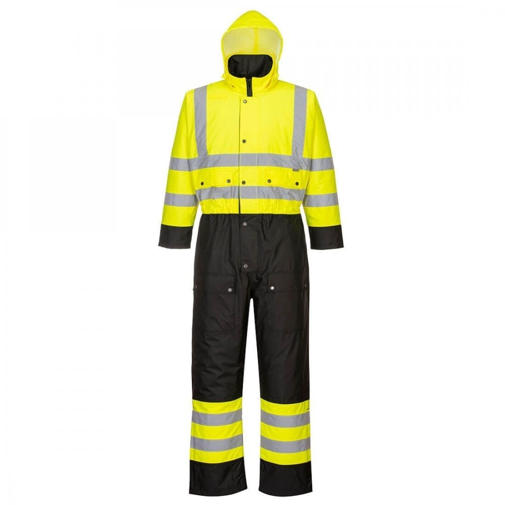 Portwest Hi-Vis Contrast Coverall - Lined S485