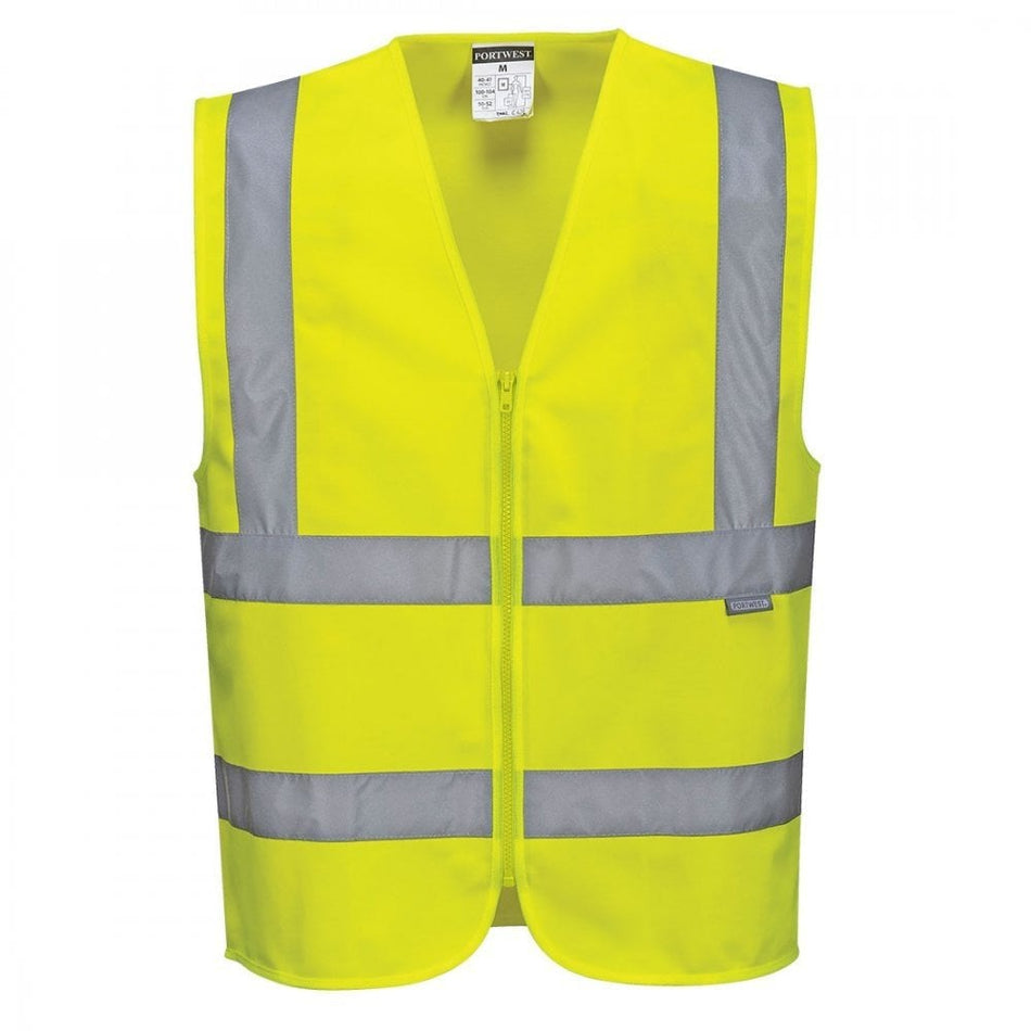 Hi-Vis Zipped Vest - Style PW- C375