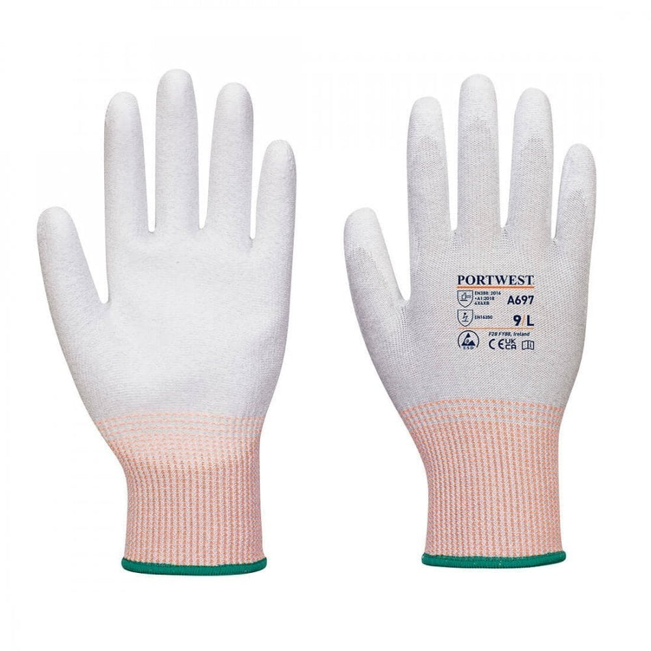 Portwest LR13 ESD PU Palm Glove - 12 pack A697