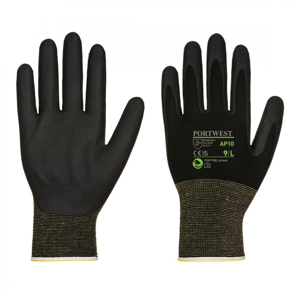 Portwest NPR15 Foam Nitrile Bamboo Glove - 12 pack AP10