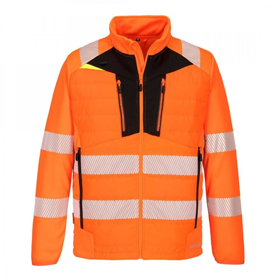Portwest DX4 Hi-Vis Hybrid Baffle Jacket DX473