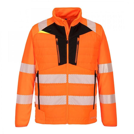 Portwest DX4 Hi-Vis Hybrid Baffle Jacket DX473