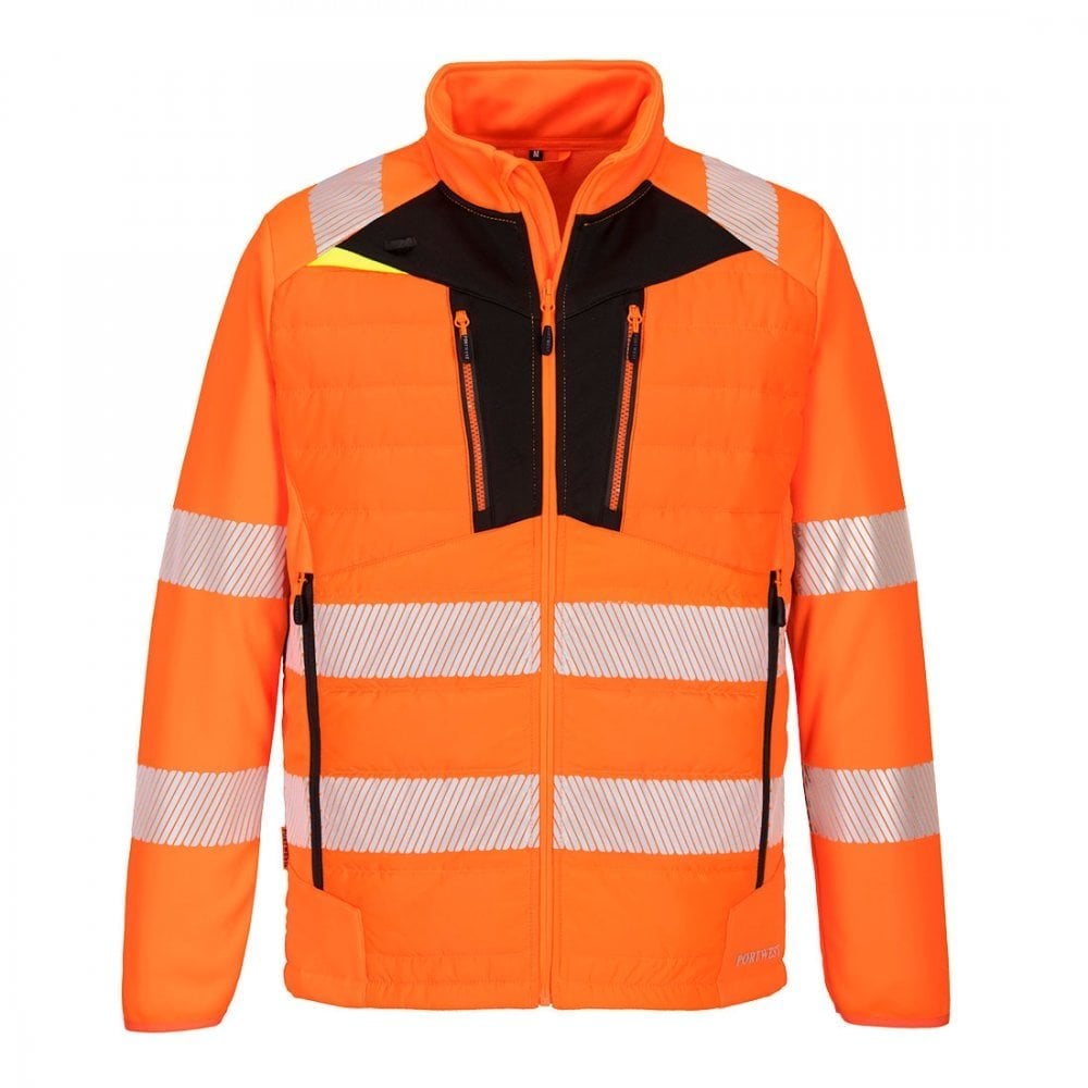 Portwest DX4 Hi-Vis Hybrid Baffle Jacket DX473