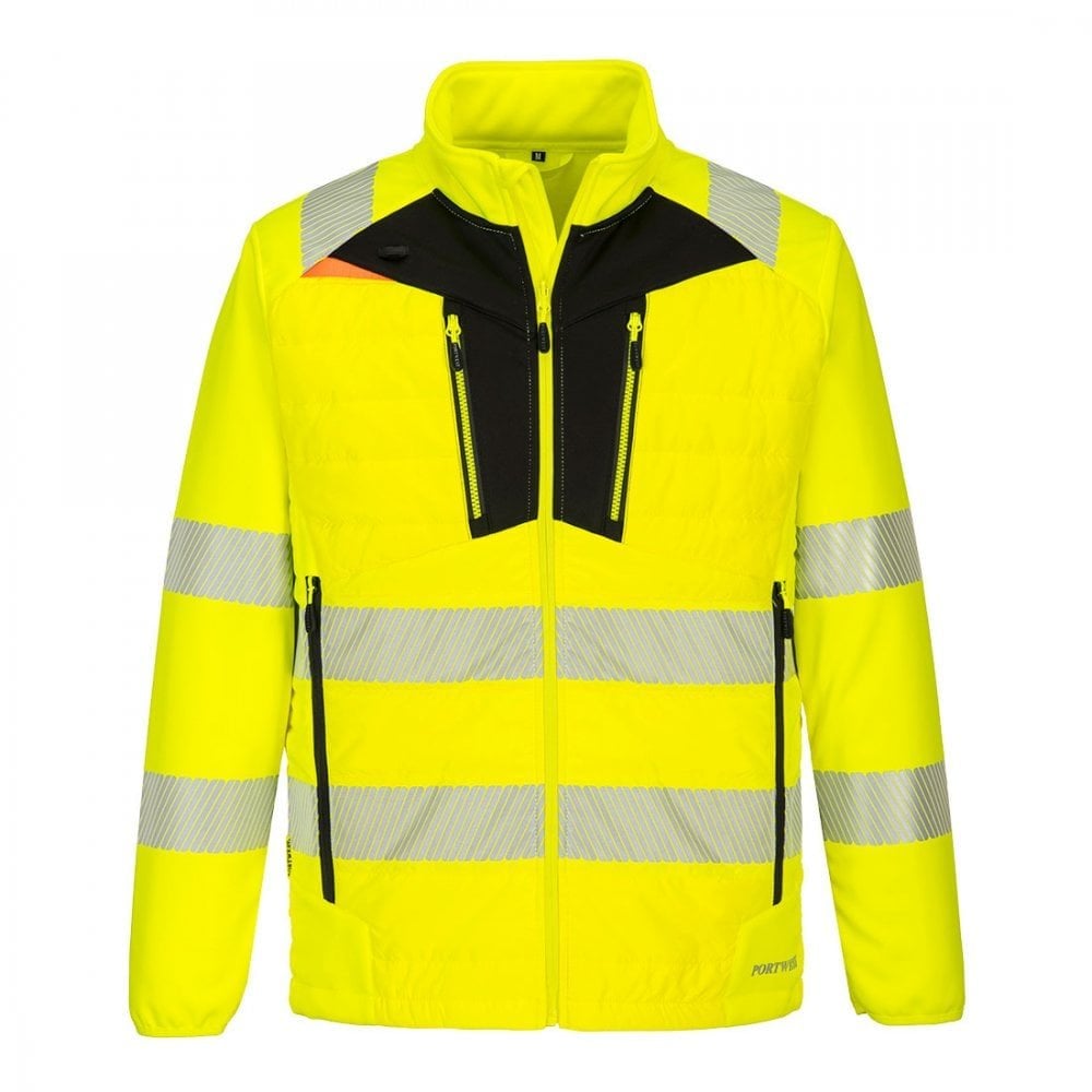Portwest DX4 Hi-Vis Hybrid Baffle Jacket DX473