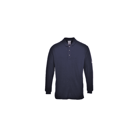 Portwest Flame Resistant Anti-Static Long Sleeve Polo Shirt FR10