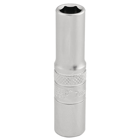 DRAPER 1/4" Square Drive 6 Point Deep Socket (7mm): Model No. BT-MM/MS