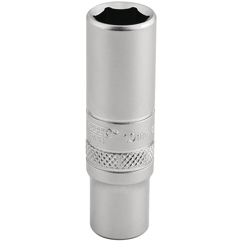 DRAPER 1/4" Square Drive 6 Point Deep Socket (10mm): Model No. BT-MM/MS