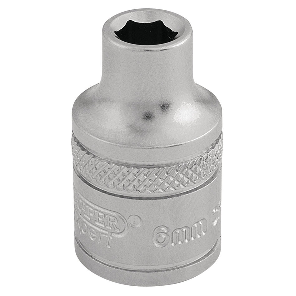 DRAPER 3/8" Square Drive 6 Point Metric Socket (6mm): Model No. D-MM/MS