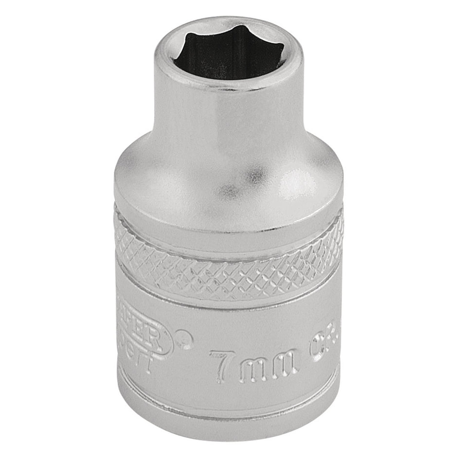 DRAPER 3/8" Square Drive 6 Point Metric Socket (7mm): Model No. D-MM/MS