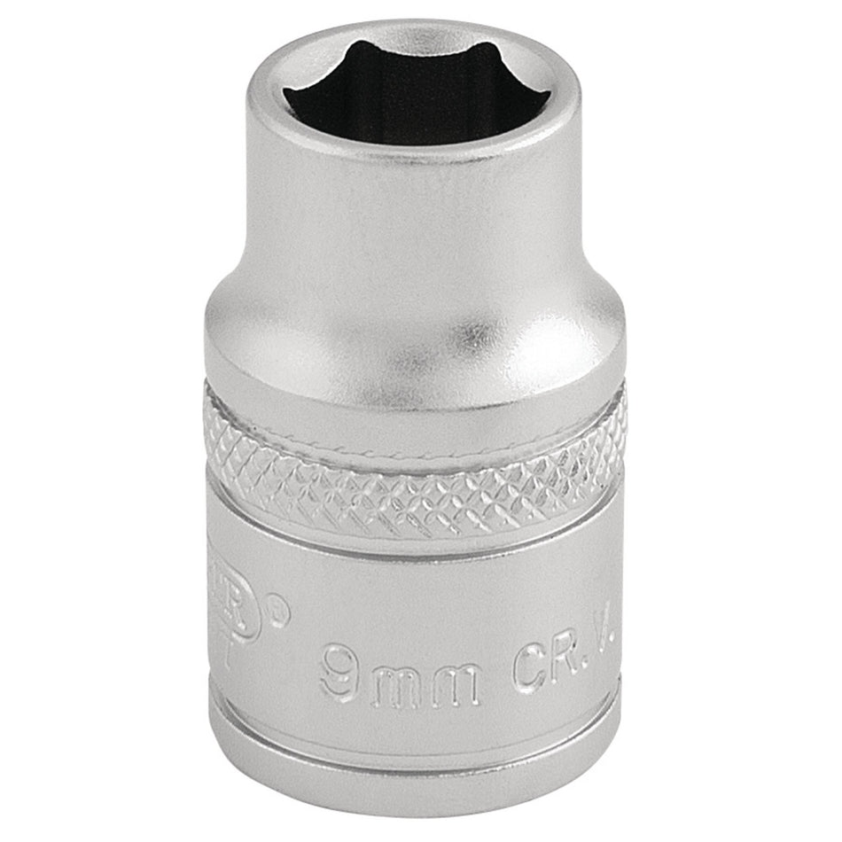 DRAPER 3/8" Square Drive 6 Point Metric Socket (9mm): Model No. D-MM/MS
