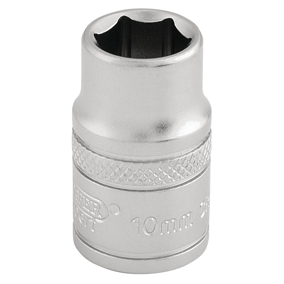 DRAPER 3/8" Square Drive 6 Point Metric Socket (10mm): Model No. D-MM/MS