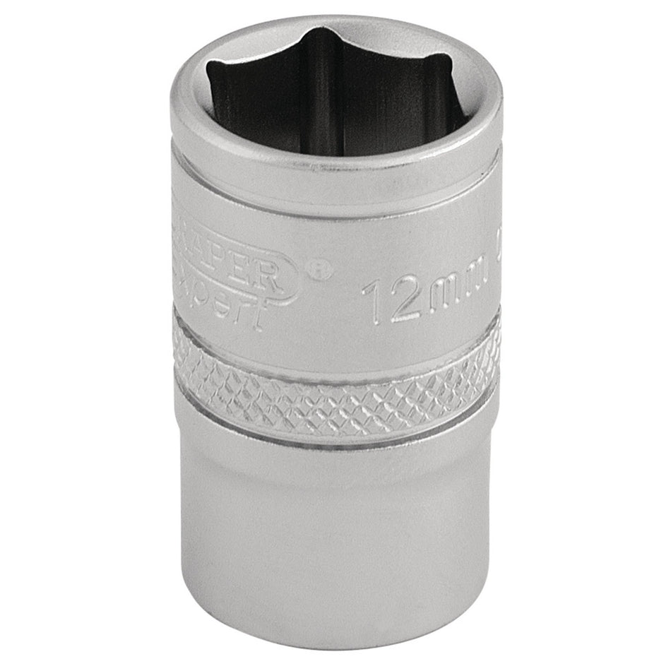 DRAPER 3/8" Square Drive 6 Point Metric Socket (12mm): Model No. D-MM/MS